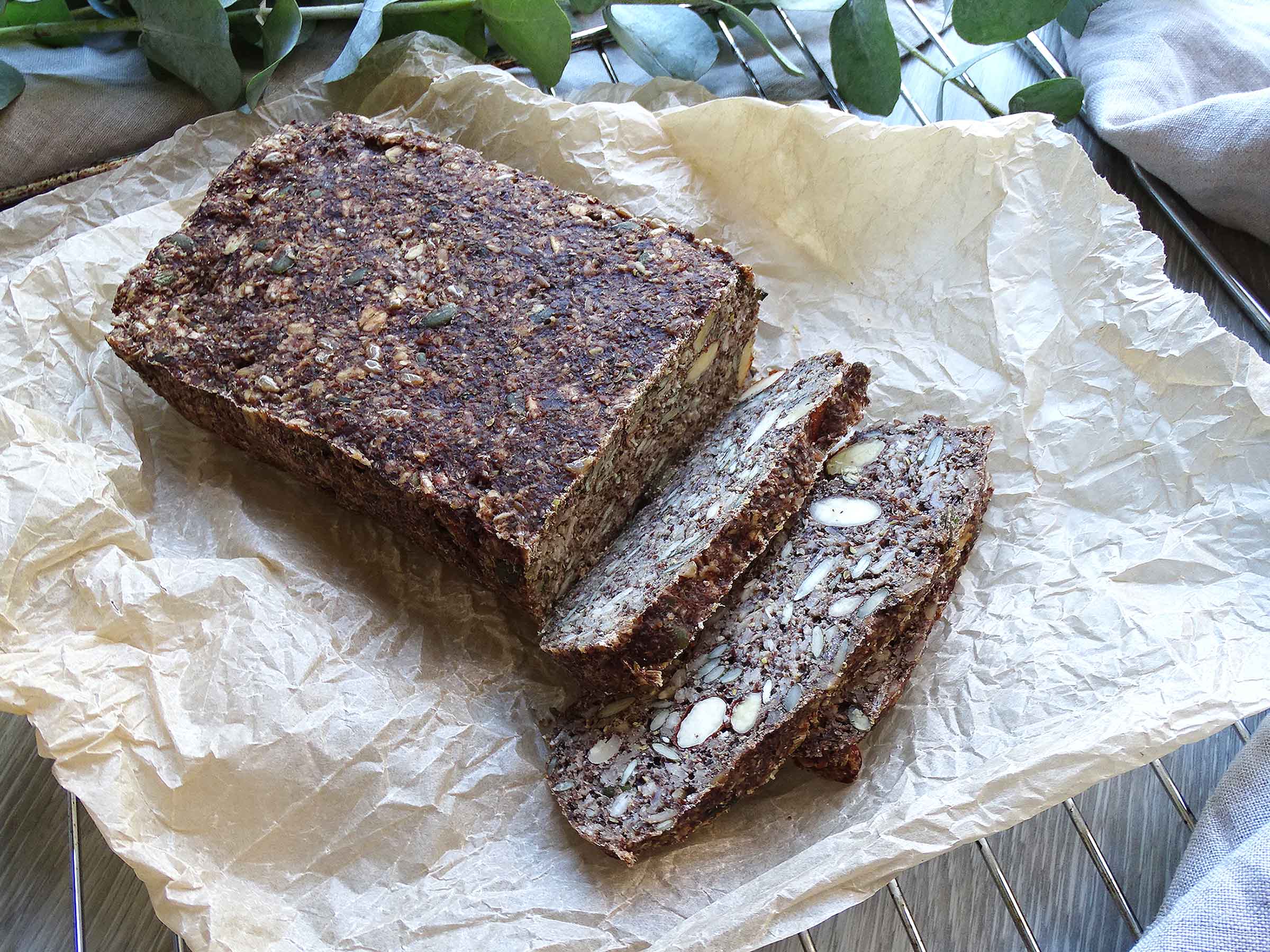 Gluten Free Nut and Seed Bread Sliced Loaf