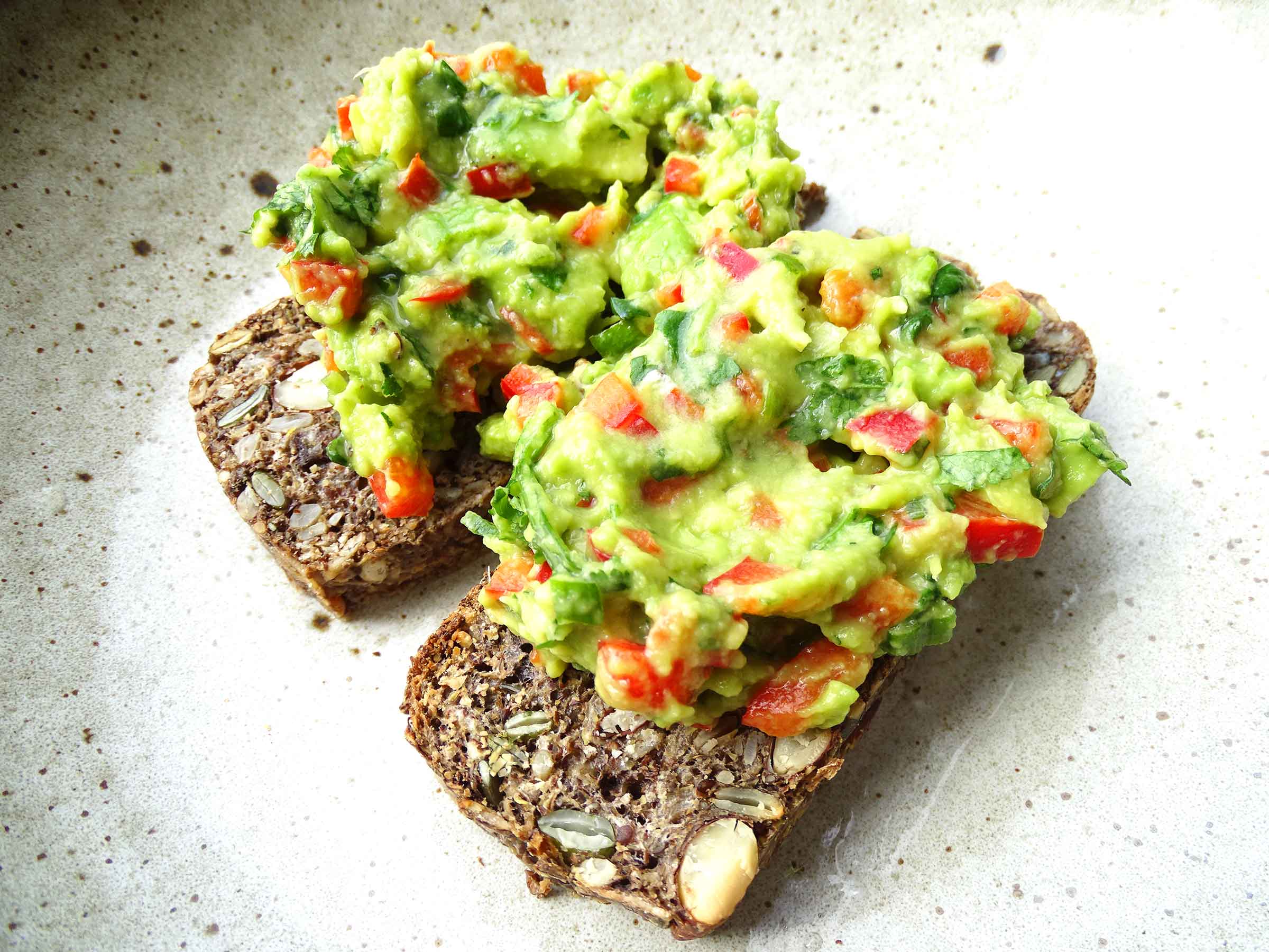 Dairy Free Quacamole Toast