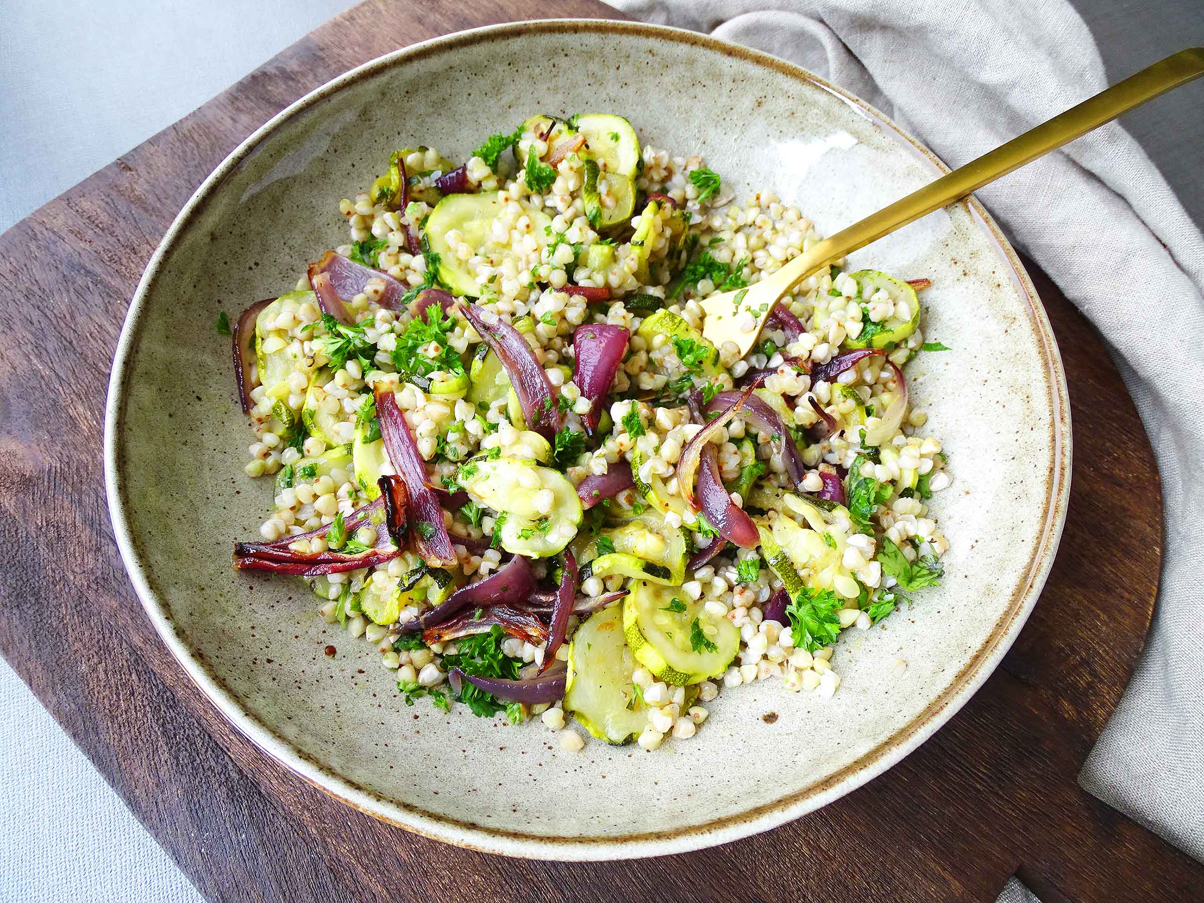 Buckwheat Courgette Salad