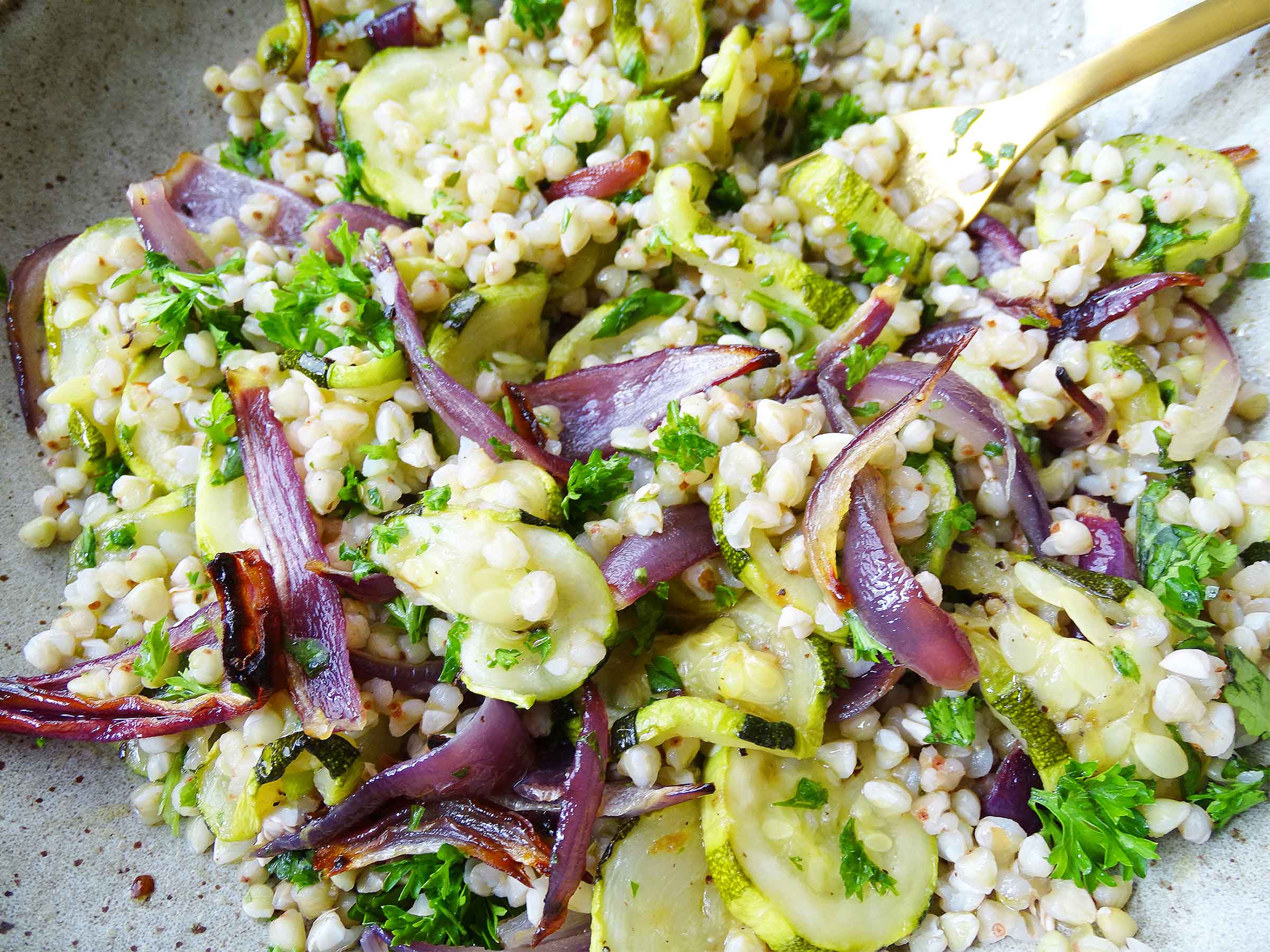 Buckwheat Courgette Salad