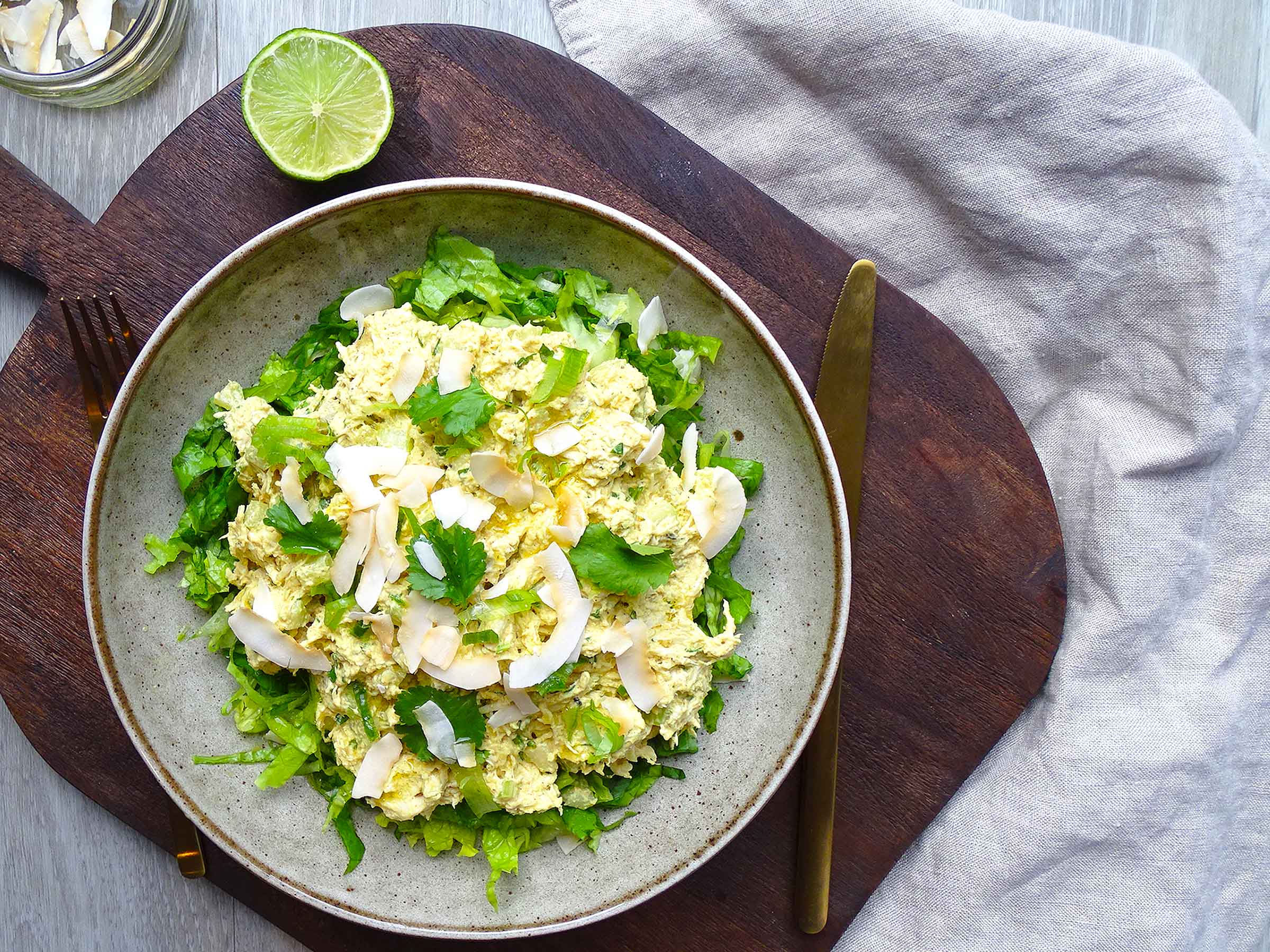 Coconut and Sunflower Coconation Chicken Salad