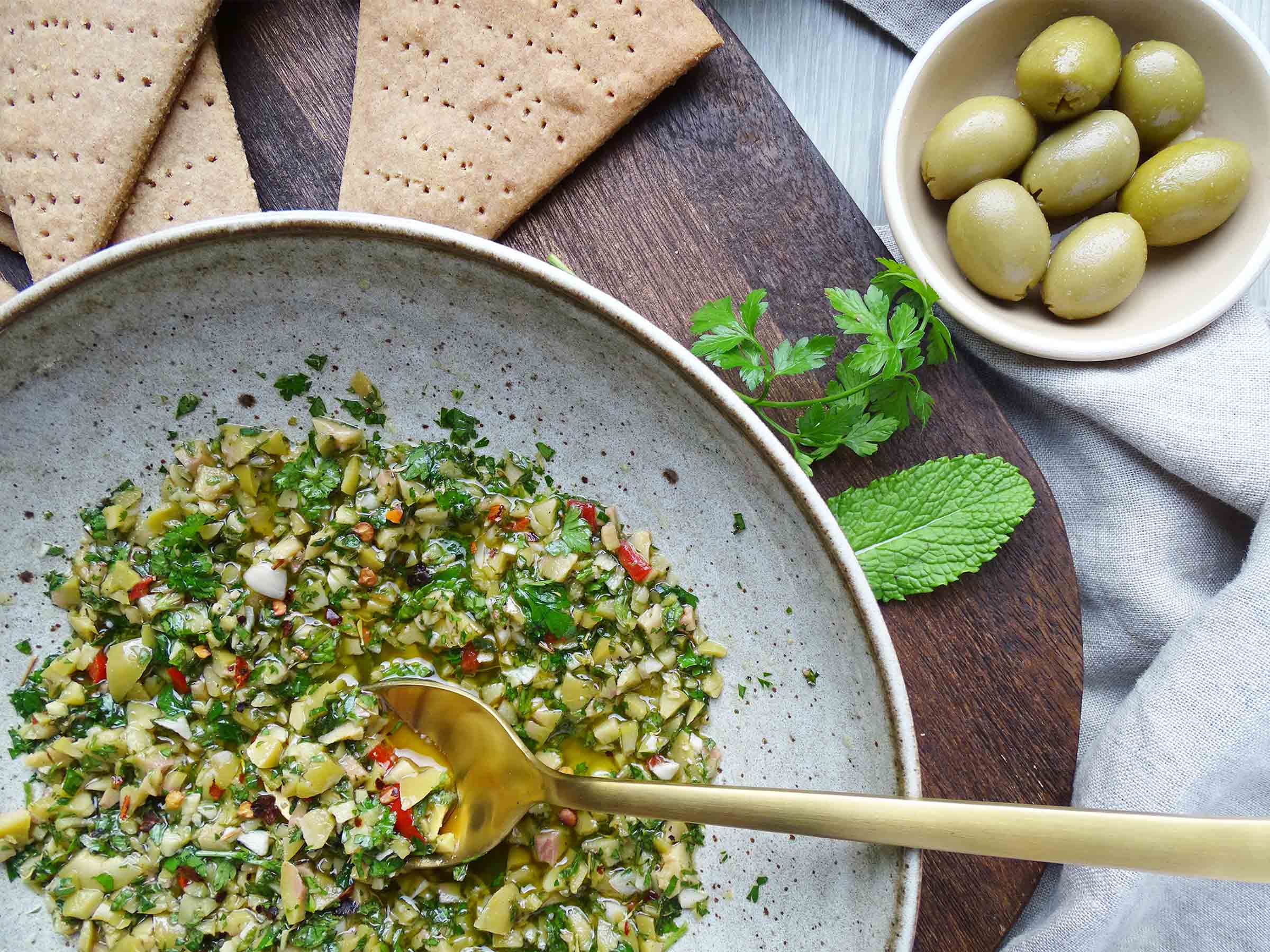 Olive and Fresh Herb Dip