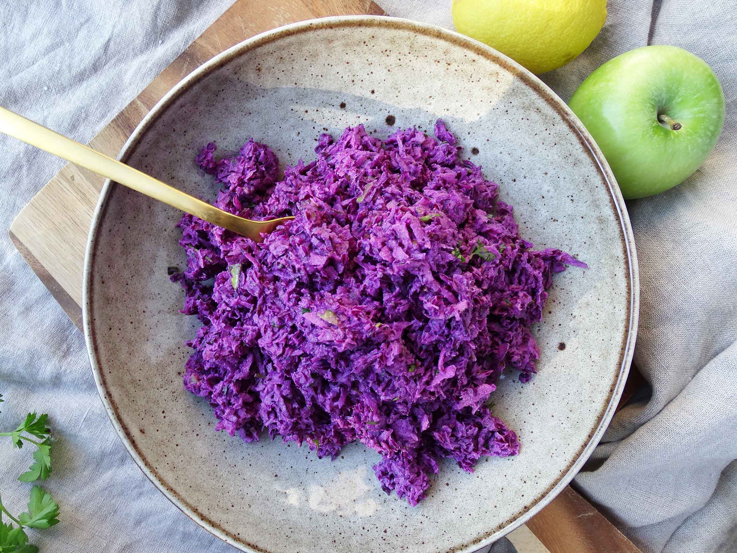 Dairy Free Cabbage Slaw No Mayo