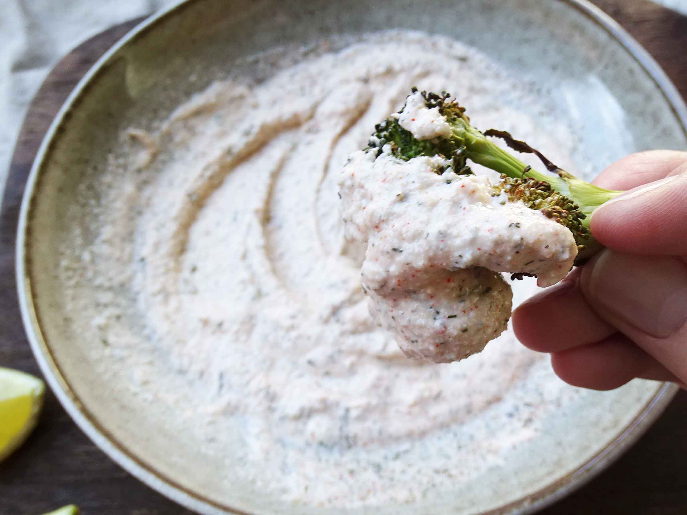 Ranch Dressing with Roasted Broccoli