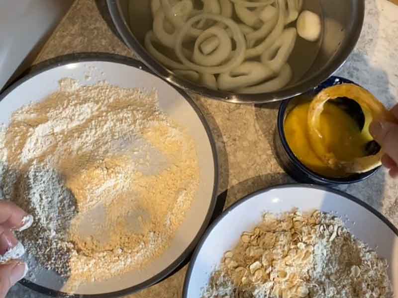 How to prepare onion rings step 4