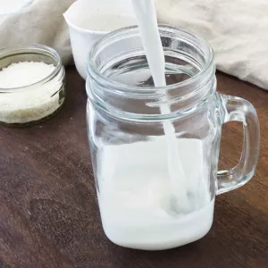 Homemade Coconut Milk with Desiccated Coconut