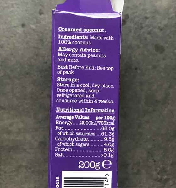 Creamed Coconut Packaging
