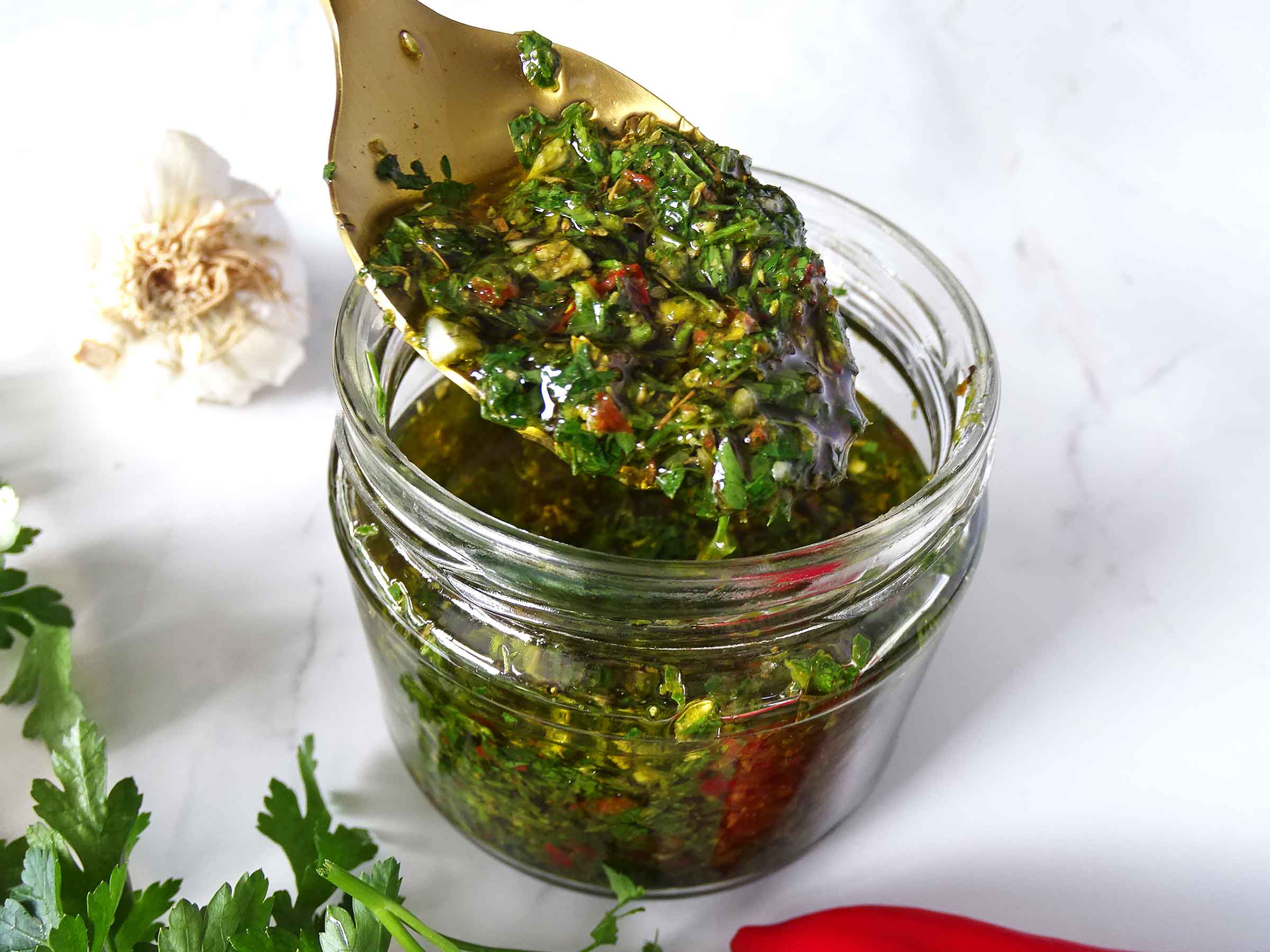Garlic and Herb Chimichurri Dressing Recipe
