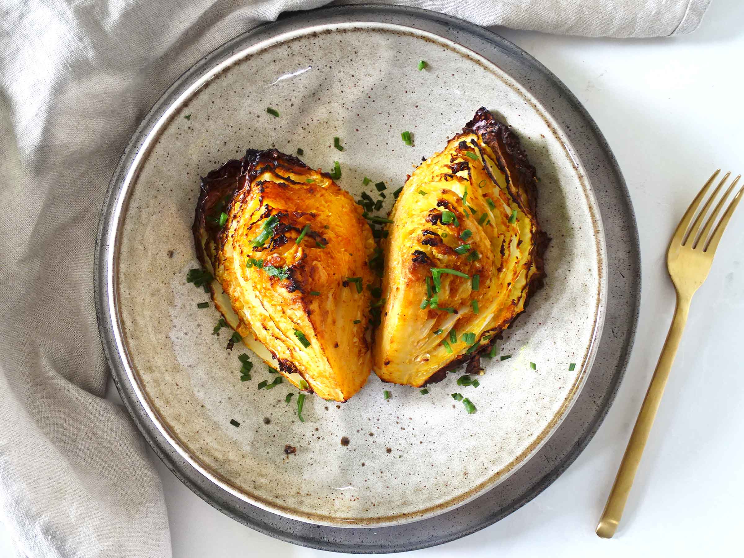 Roasted Cabbage Wedges