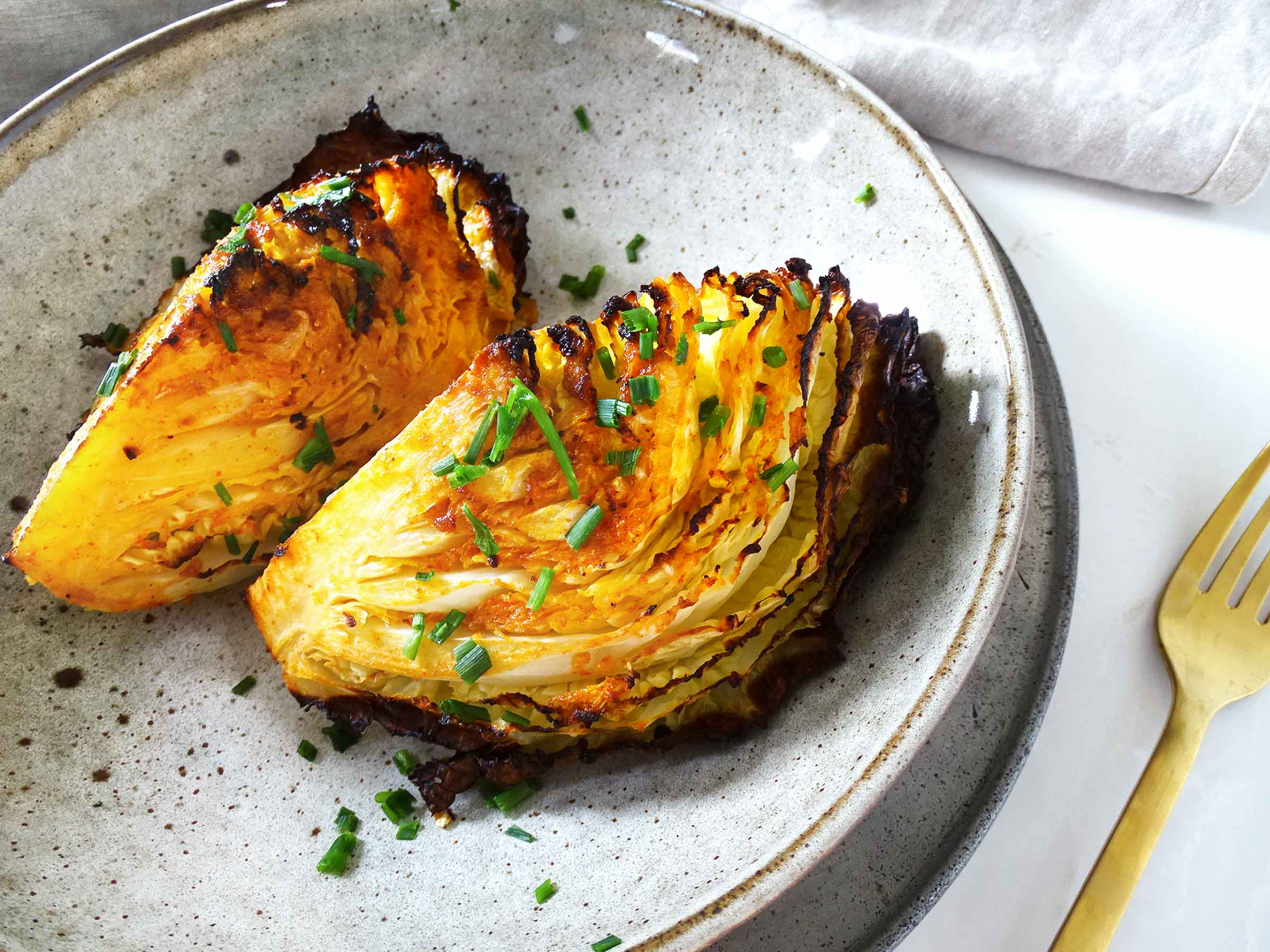 Paprika Roasted Cabbage Wedges