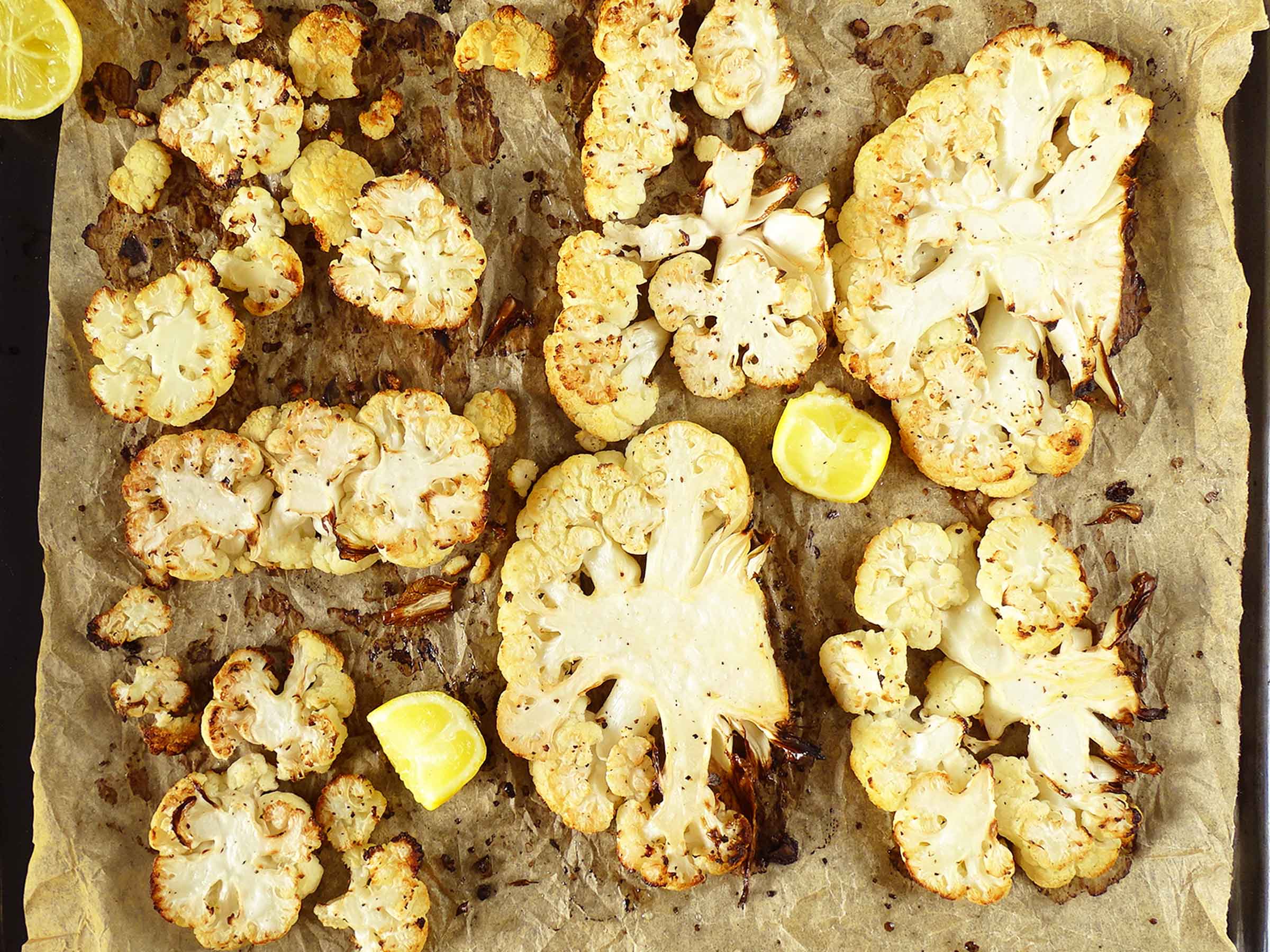Lemon Cauliflower Steaks