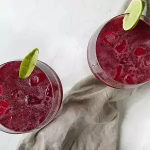 blueberry and lime mocktail sugar free alcohol free