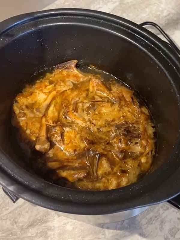 slow cooker chicken broth meal prep method