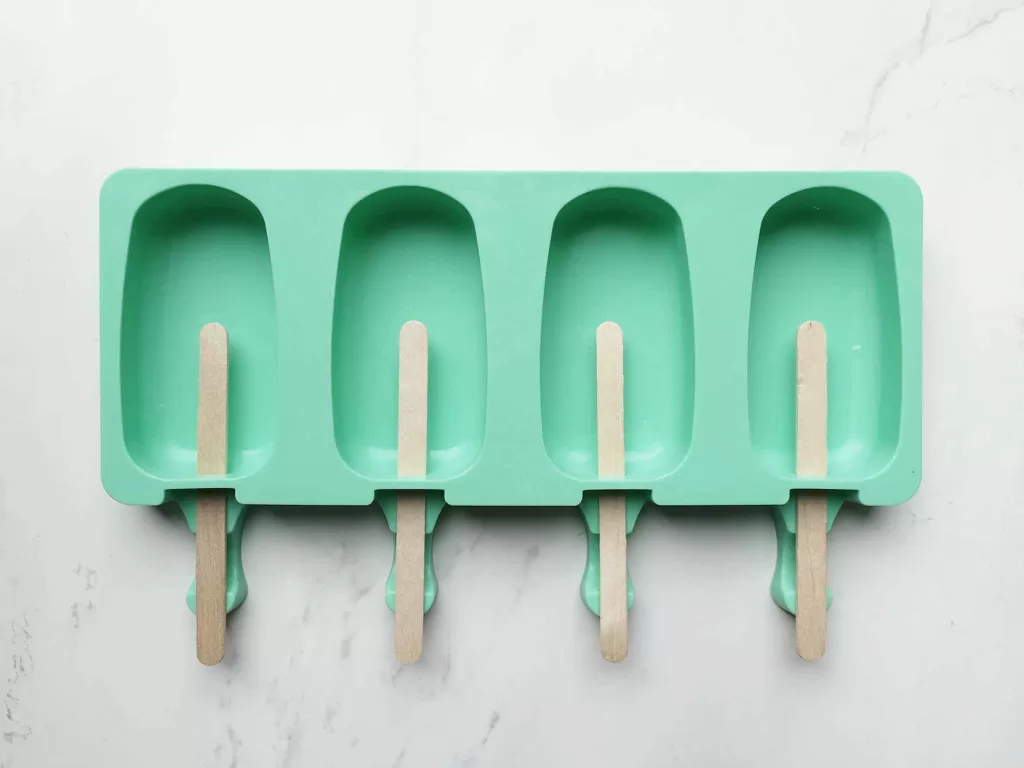 Silicone ice cream moulds
