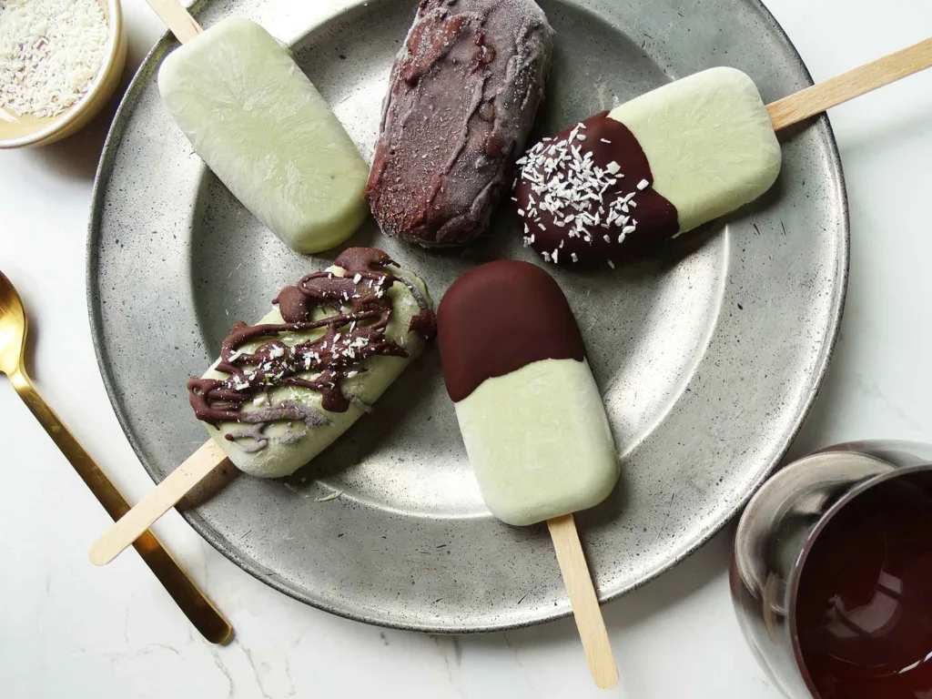 Matcha chocolate coconut ice cream candida diet dessert