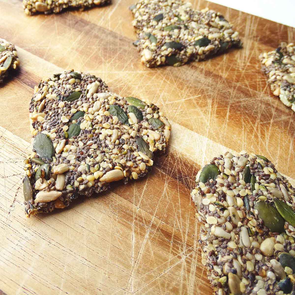 Gluten Free Mixed Seed Crackers