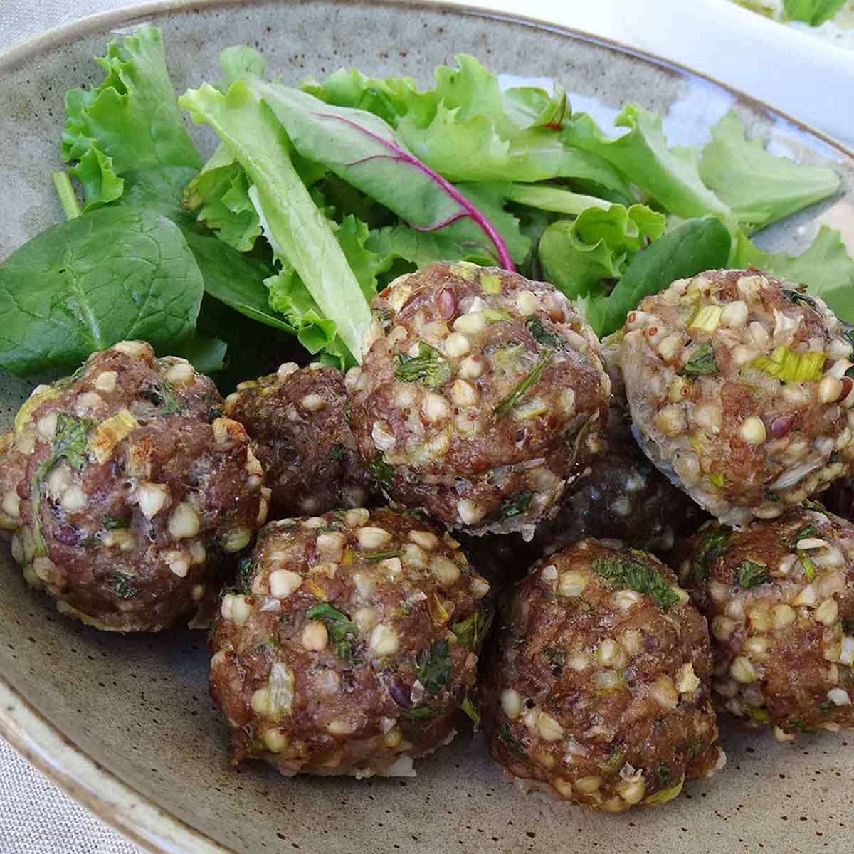 Lamb and Buckwheat Meatballs
