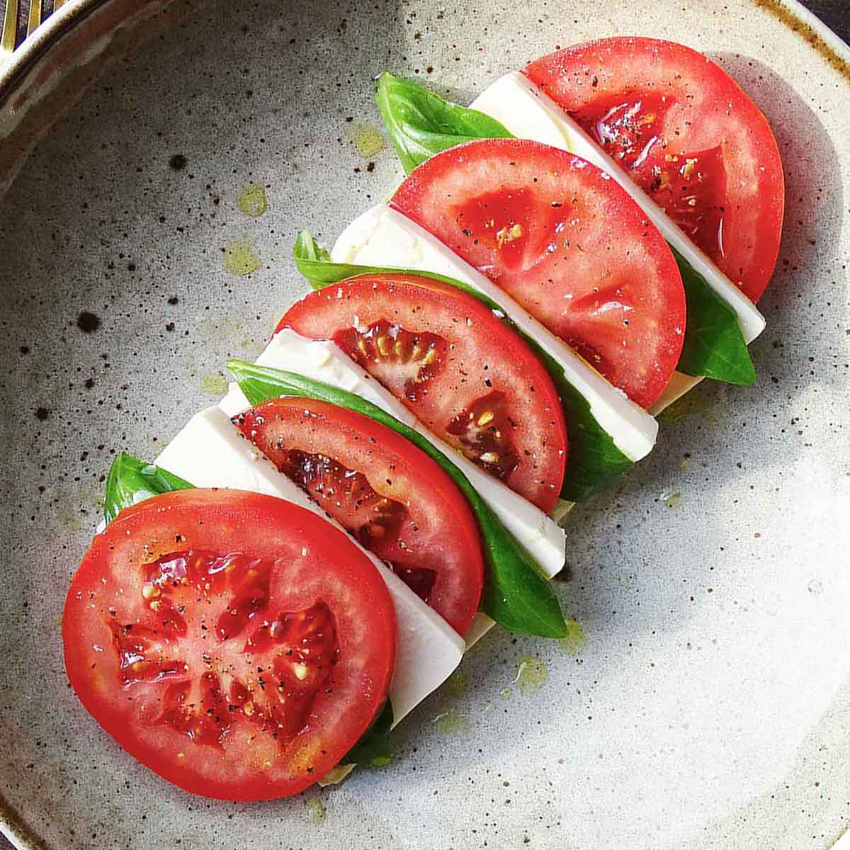 Vegan Caprese Summer Salad Recipe