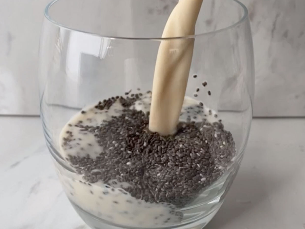 Step 1 Process Blueberry Chia Pudding