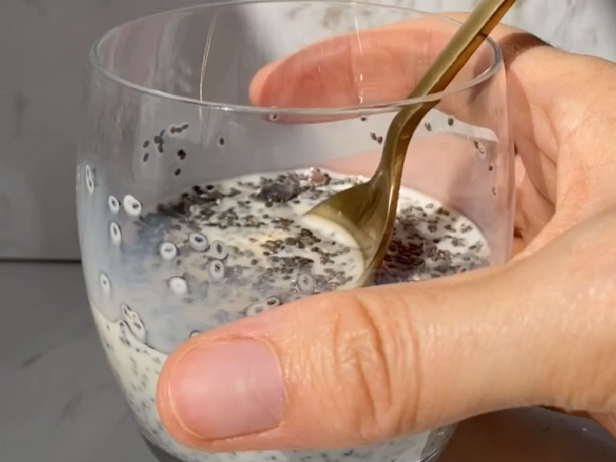 Step 2 Process Blueberry Chia Pudding