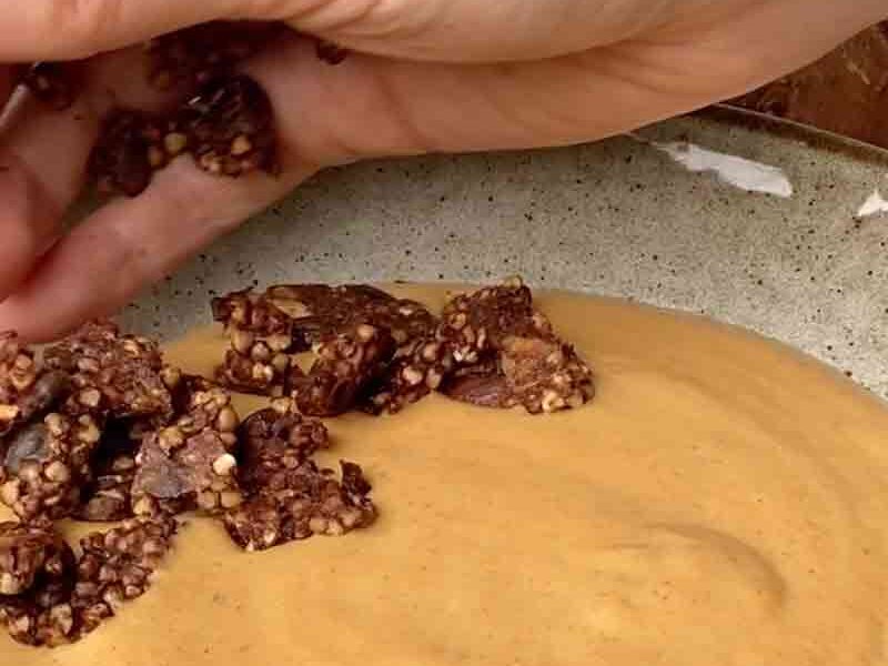 Gluten Free Granola - Chocolate and Buckwheat - process step 4