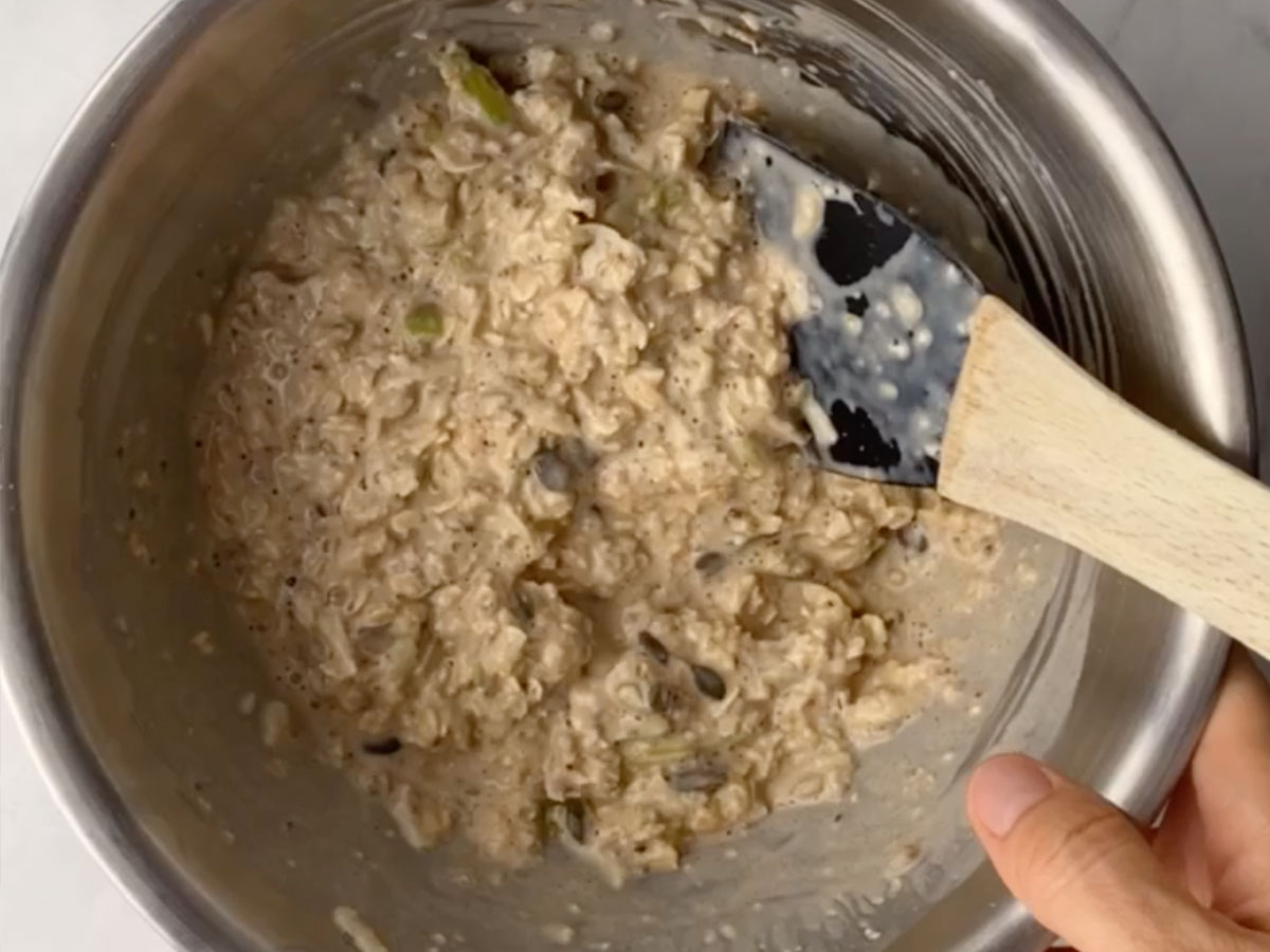 Step 4 Process - Apple and Cinnamon Overnight Oats