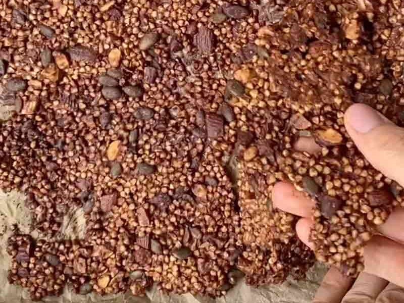 Chocolate and Buckwheat Gluten Free Granola - Step by step Process 5