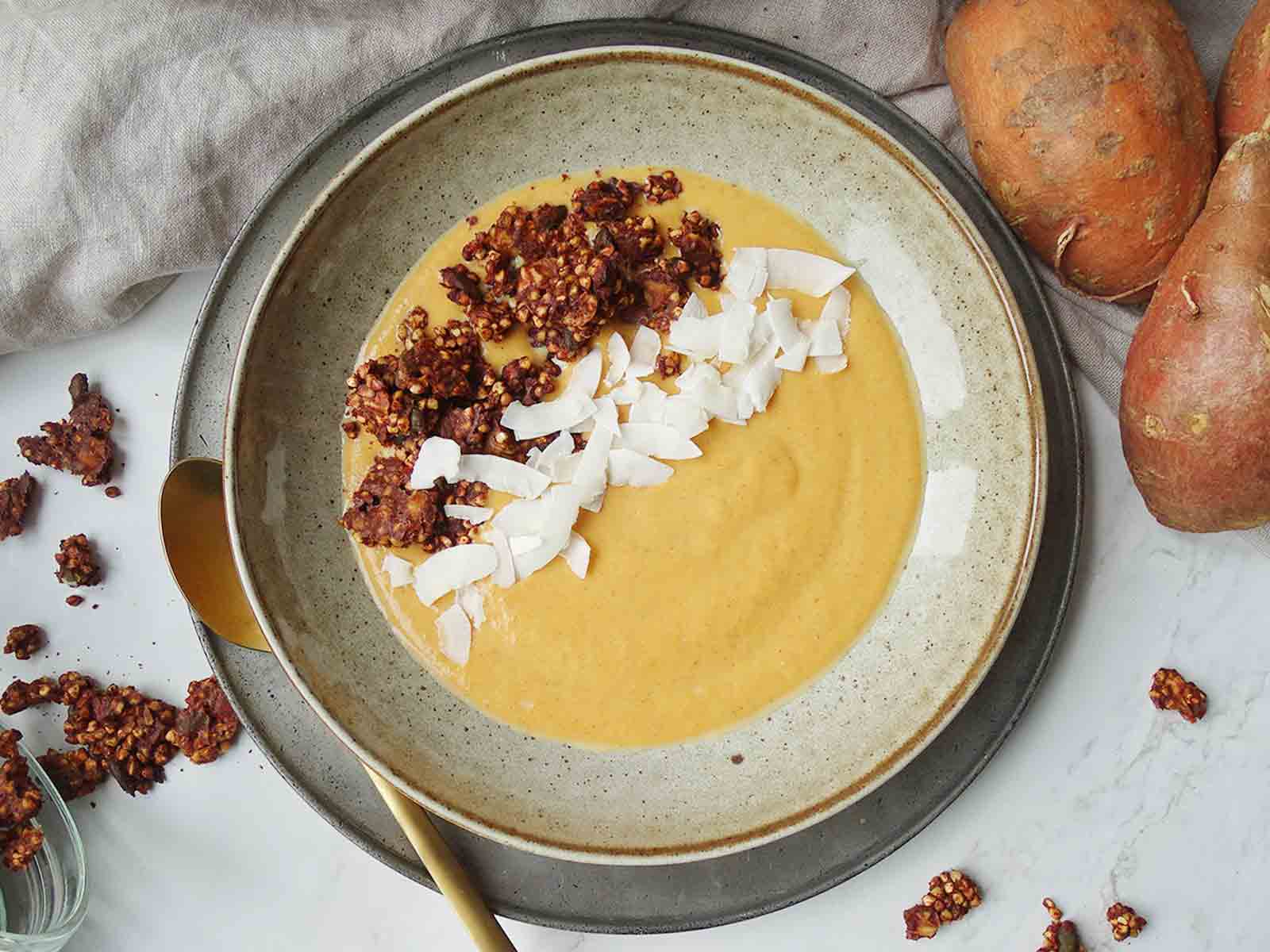 Anti Inflammatory Smoothies Turmeric Sweet Potato and Ginger