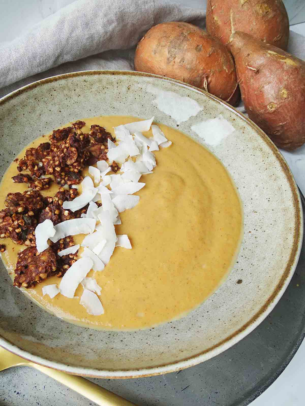 Anti Inflammatory Smoothie Turmeric Sweet Potato and Ginger