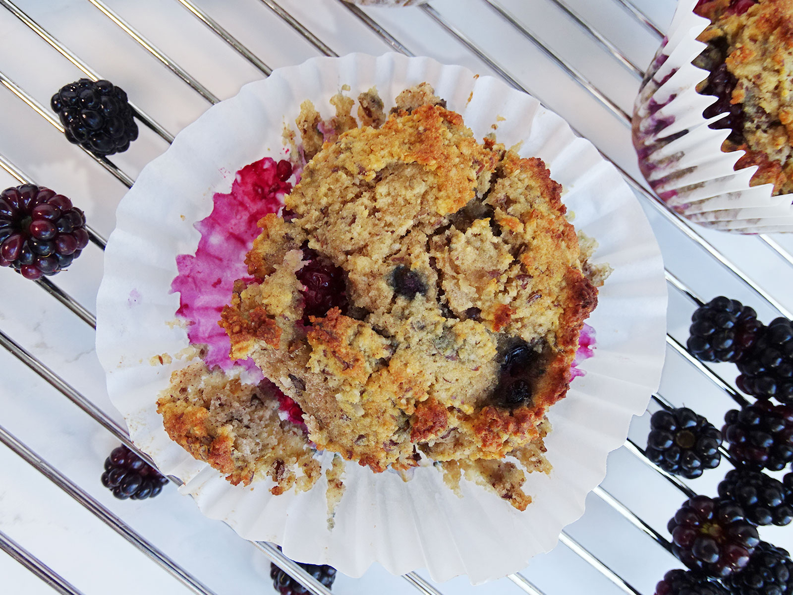gluten free blackberry muffins recipe
