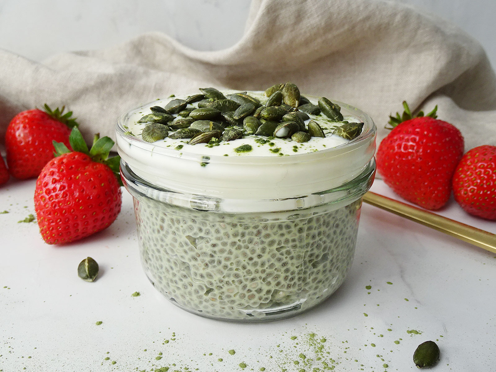 Matcha Chia Seed Pudding Recipe