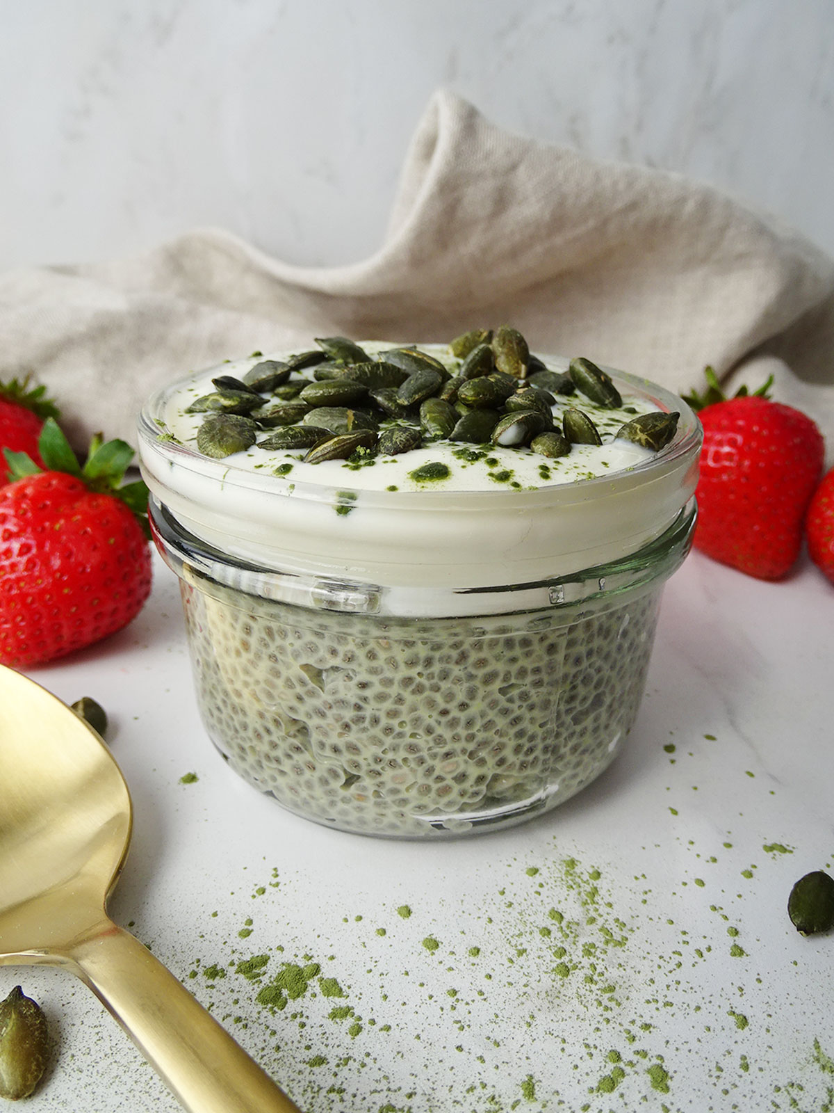 Matcha Chia Seed Pudding