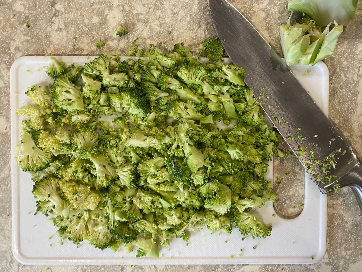 Broccoli Crunch Salad Process - Step 1