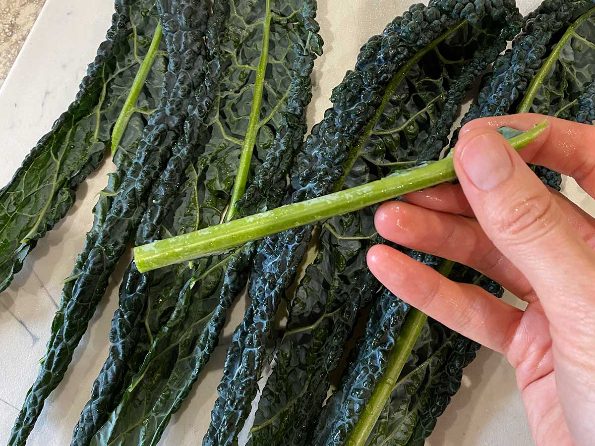 Poached Eggs and Greens Step 2