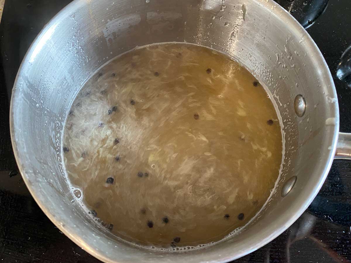 Step 3 Add the brine ingredients to a stainless steel pan to heat