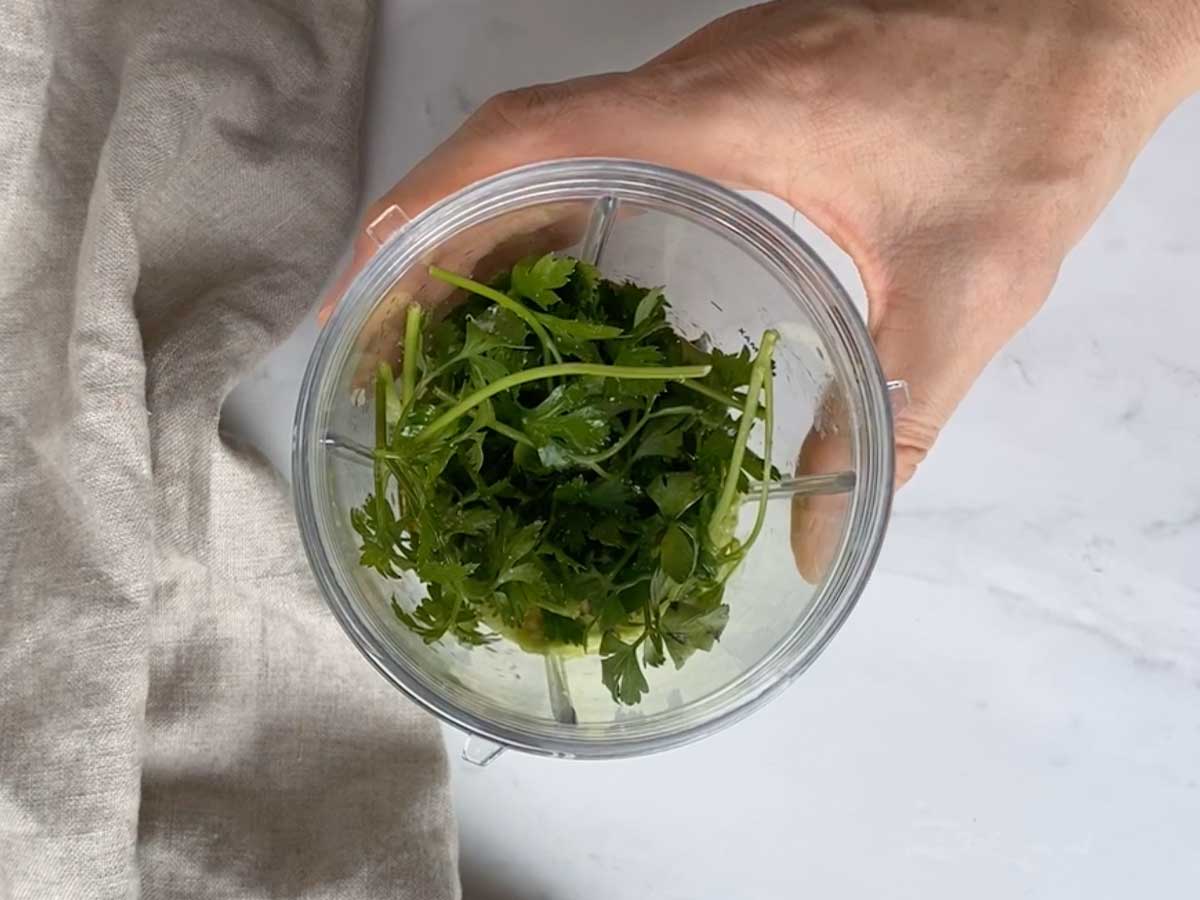 Step 1 Avocado Lime Ranch Dressing Process