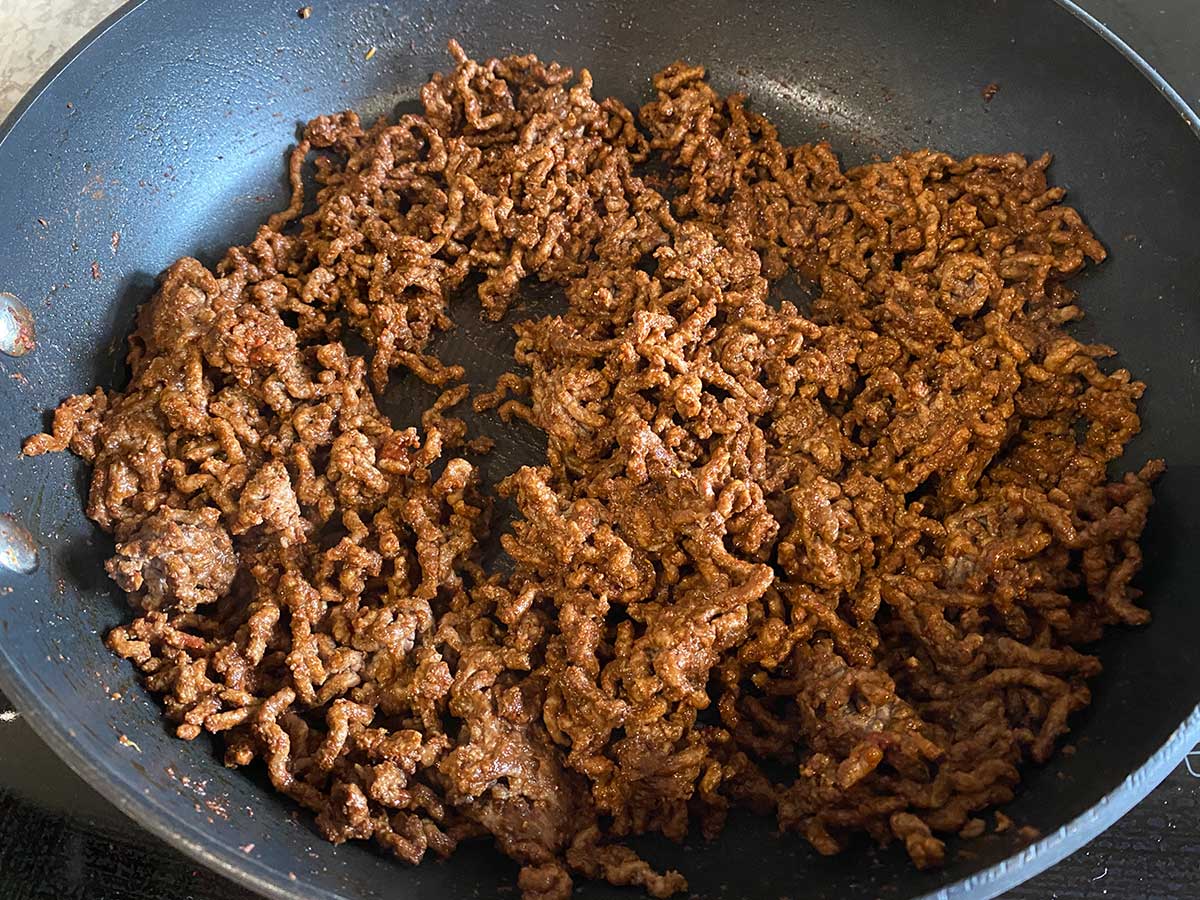 Step 3 Seasoned Ground Beef Process