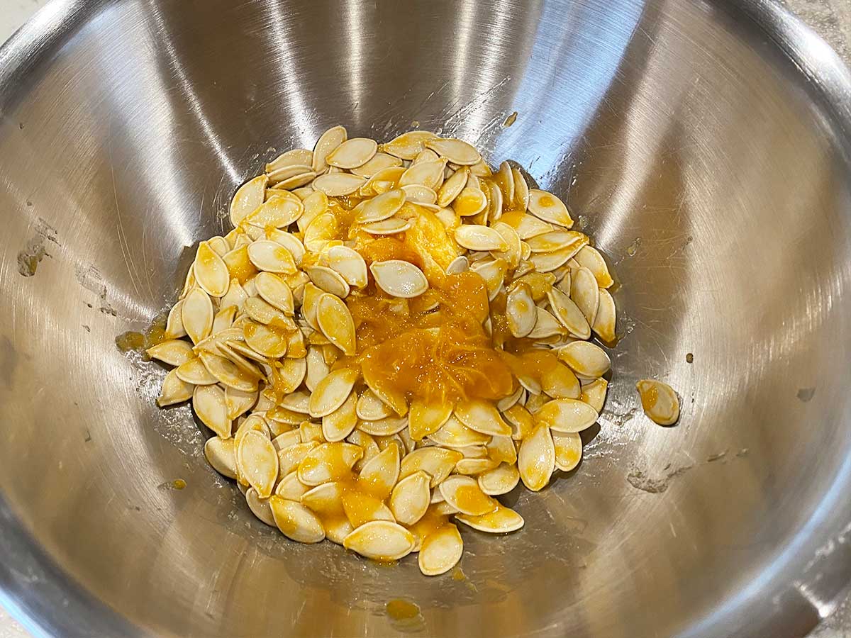 Step 2 - How to Prepare Roasted Pumpkin Seeds