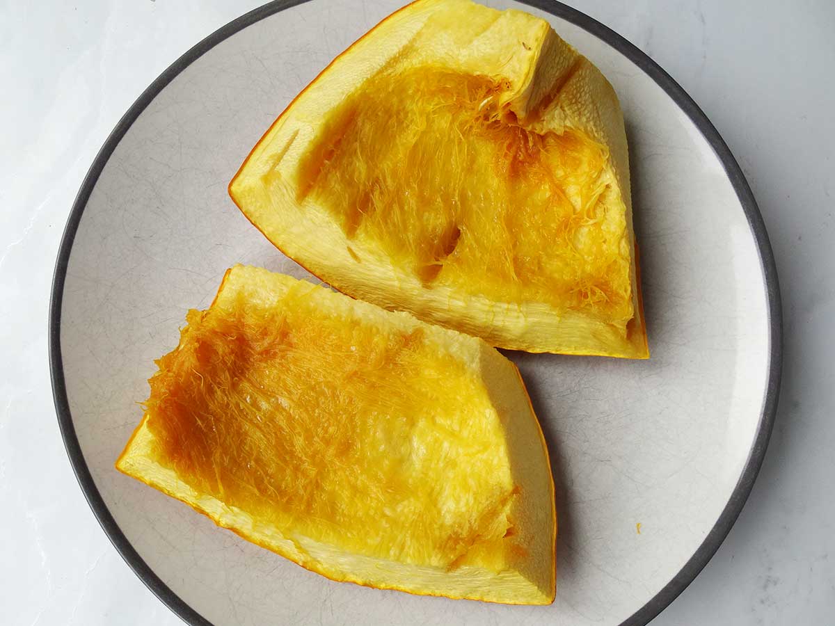 Step 7 - Homemade Unsweetened Pumpkin Puree Microwave Method