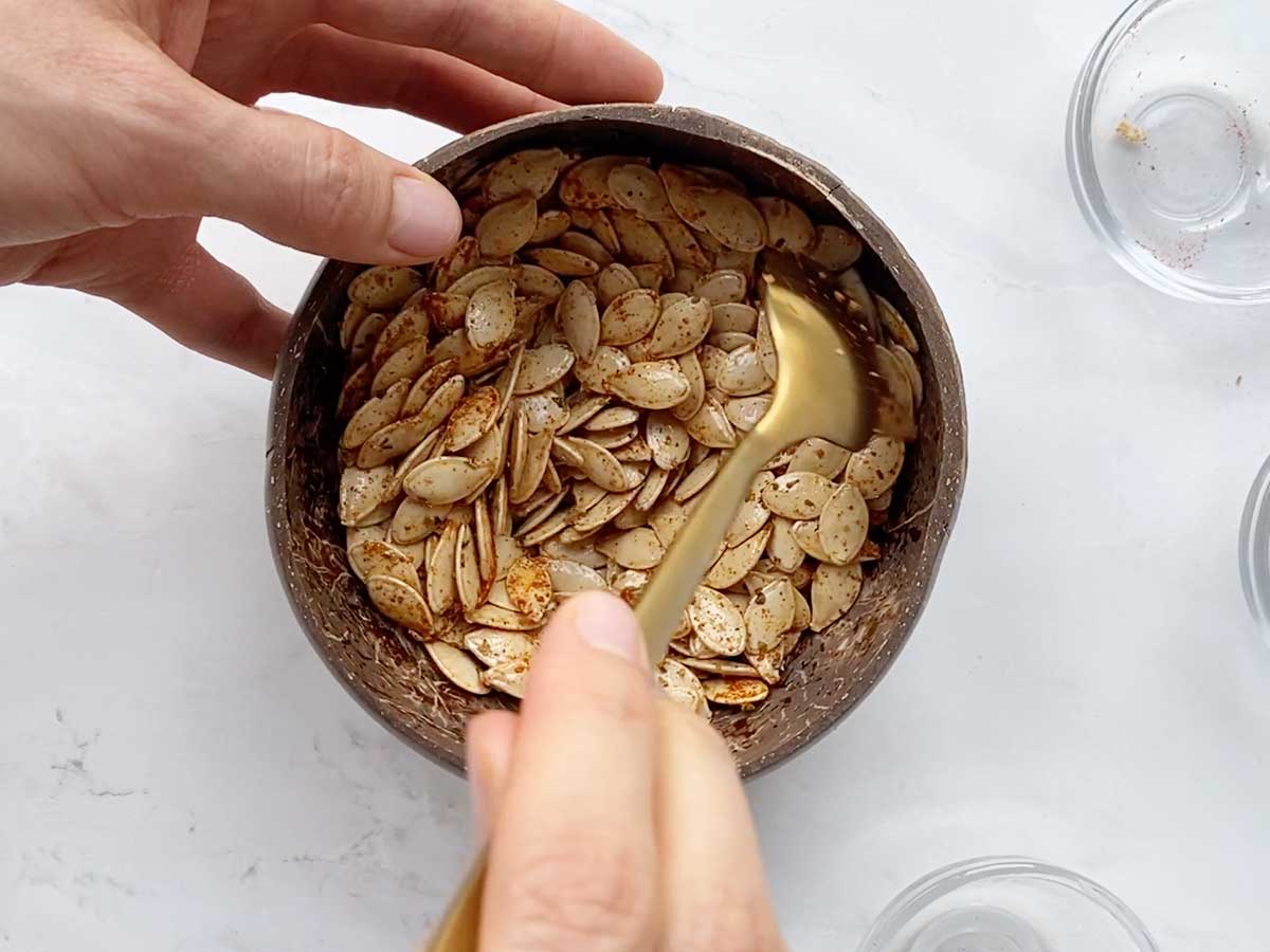 Step 7 - How to Prepare Roasted Pumpkin Seeds