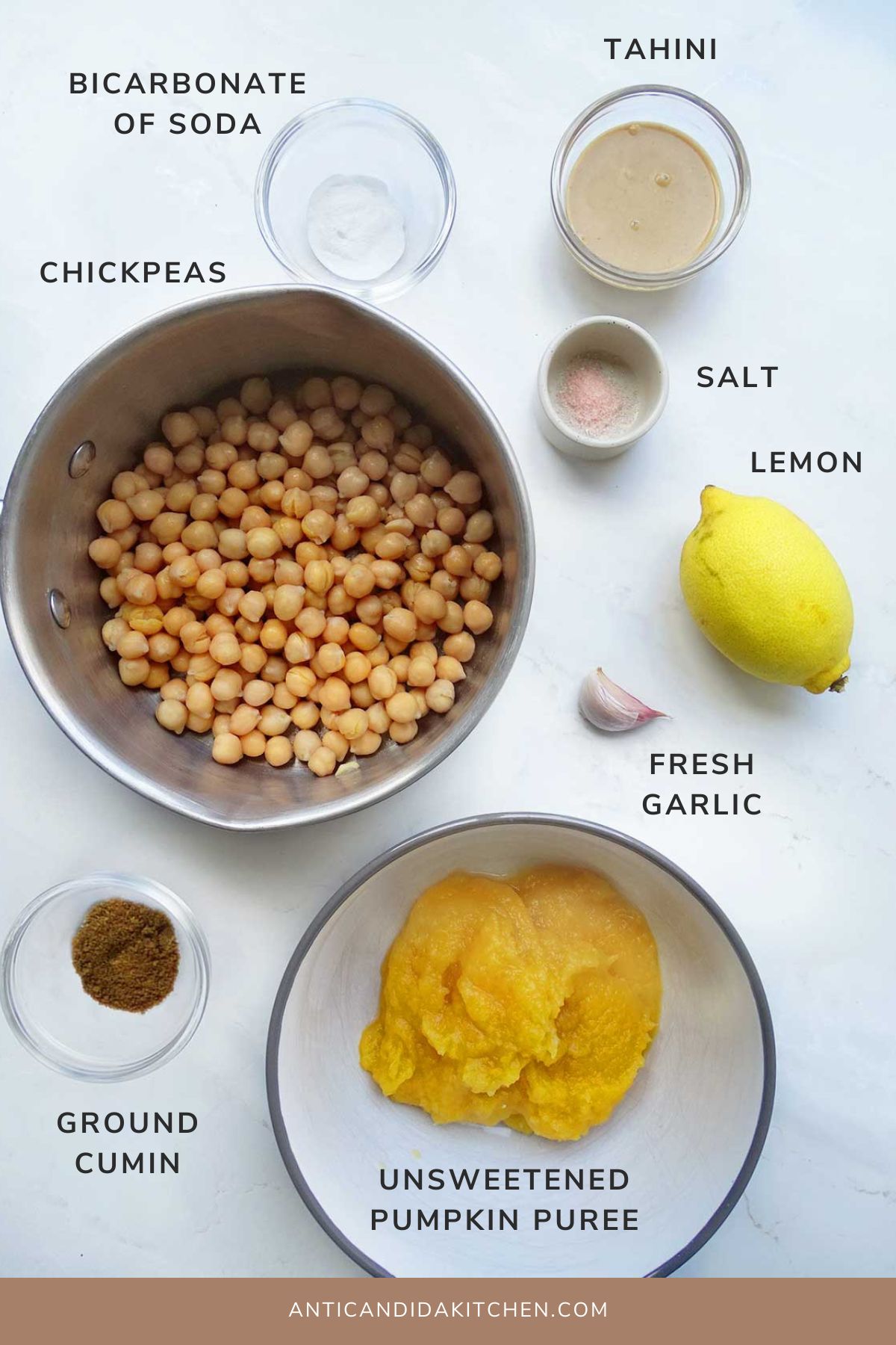 Pumpkin Hummus Ingredients