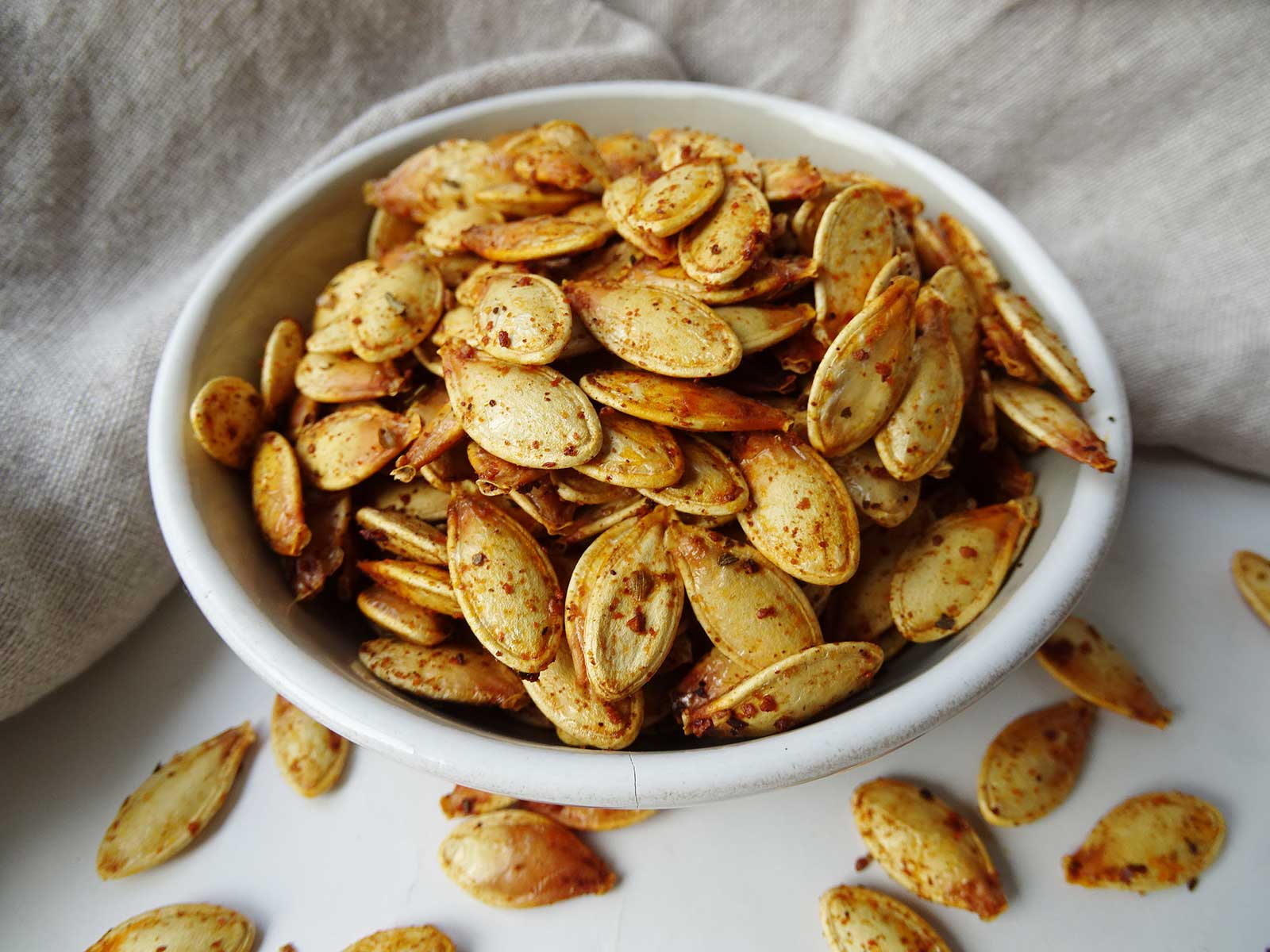 Seasoned Roasted Pumpkin Seeds