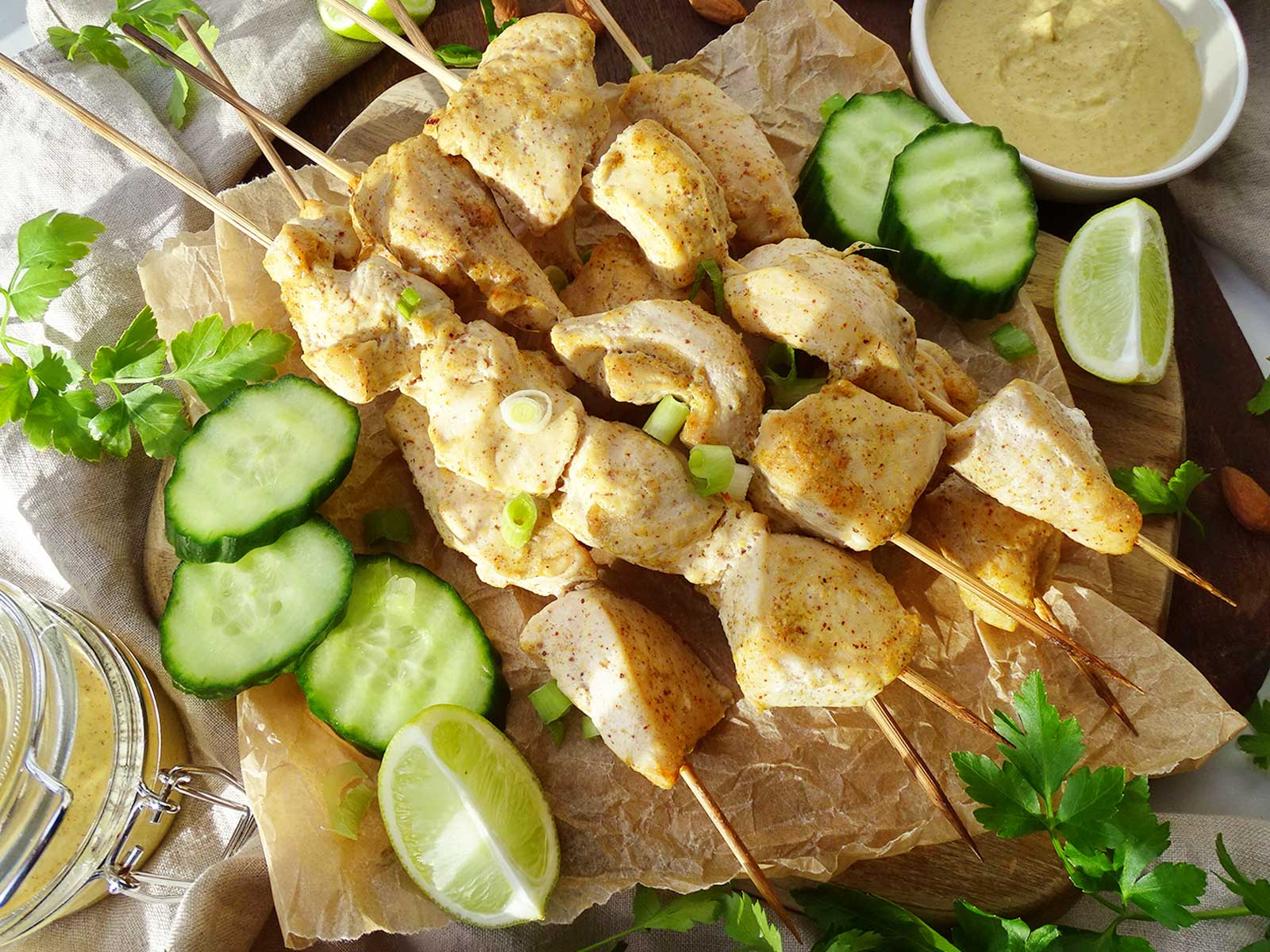 Almond Satay Chicken