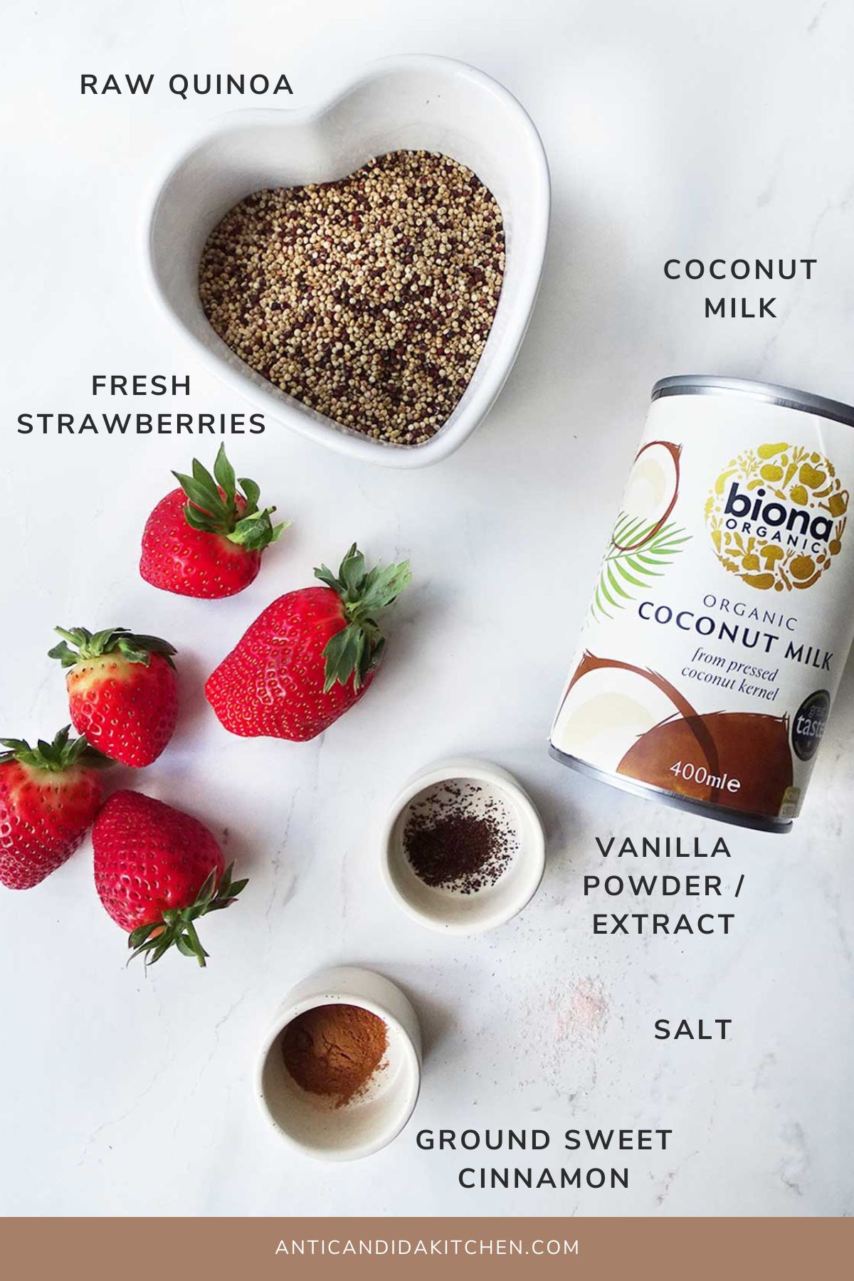 Coconut Quinoa Porridge Ingredients