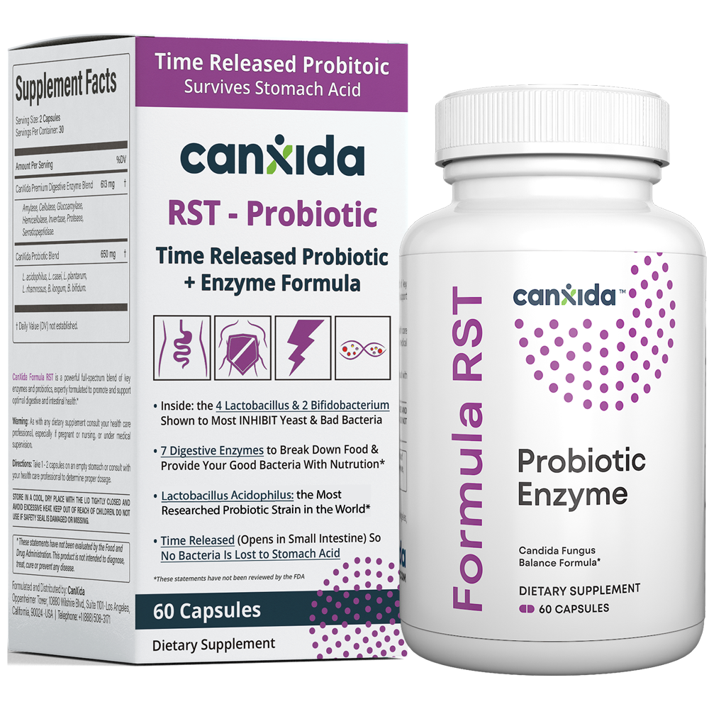 CanXida Time Released Probiotic Supplement and Digestive Enzyme