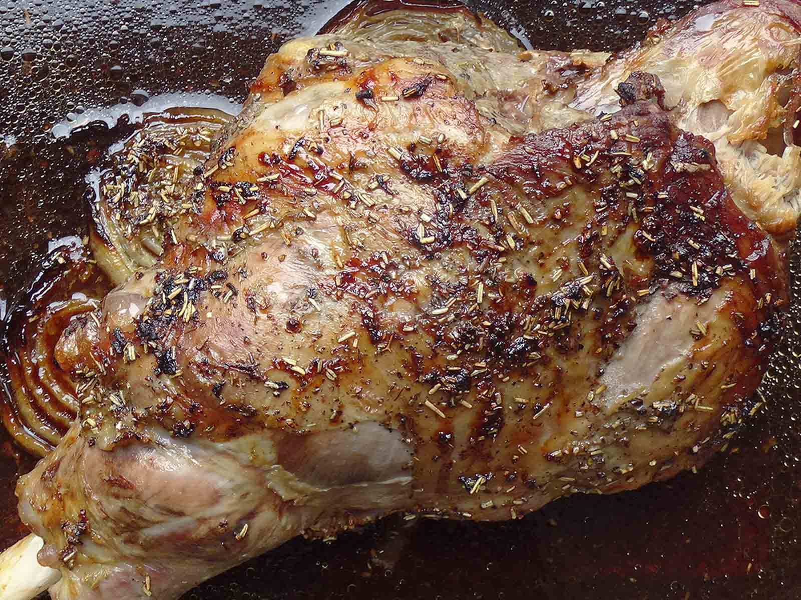 Easy Lemon and Herb Roast Lamb Leg