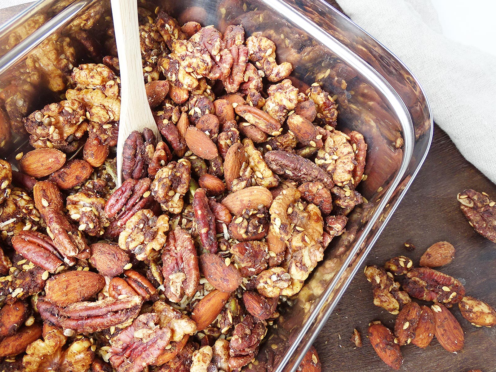 Store granola in an airtight container